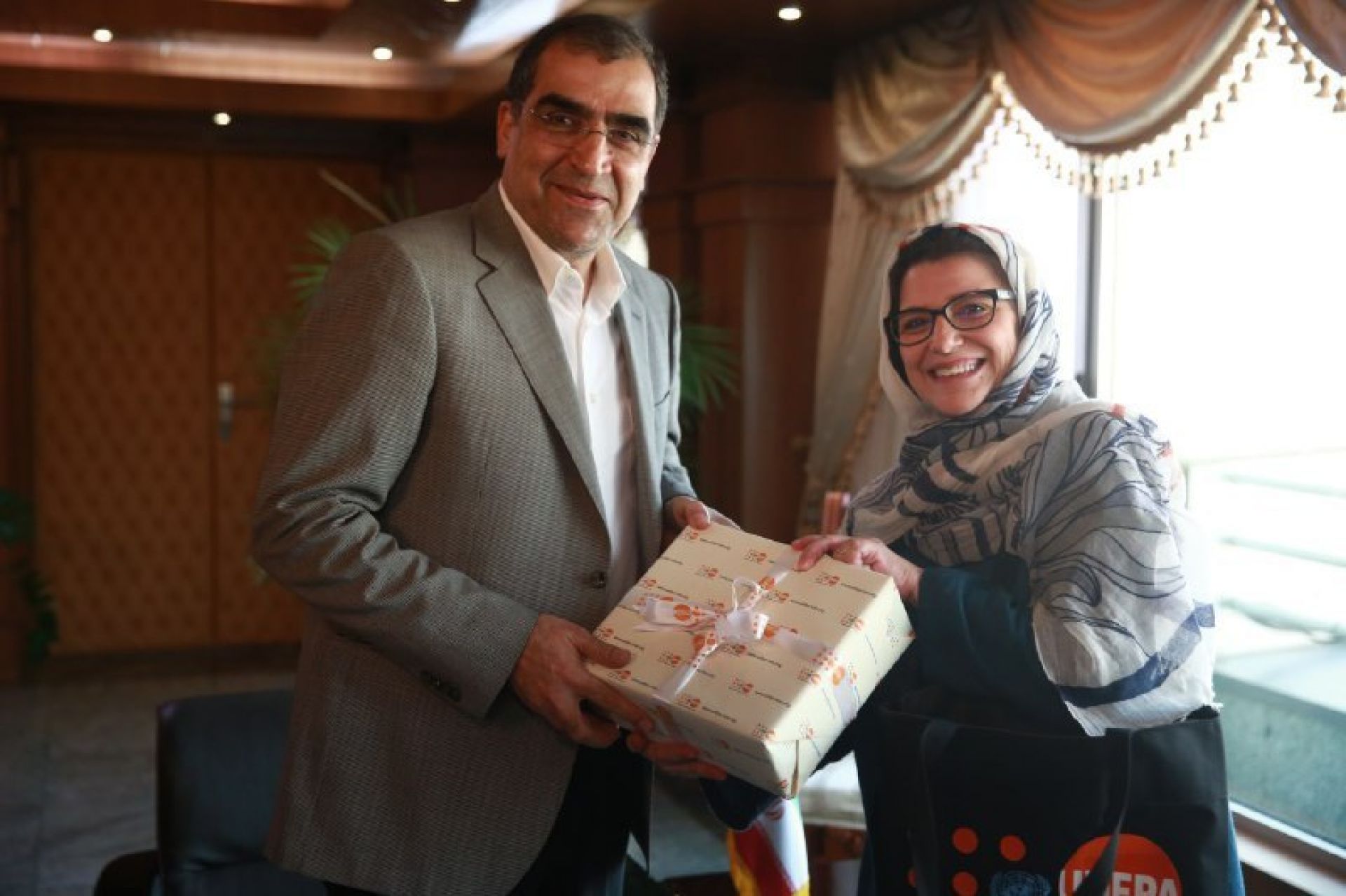 dr-leila-joudane-unfpa-representative-in-iran-meeting-h-e-dr-hassan-ghazizadeh-hashemi-minister-of-health-and-medical-education